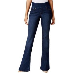 JAG Jeans Paley Pull-On Bootcut Jeans, Size 6, Dark Wash